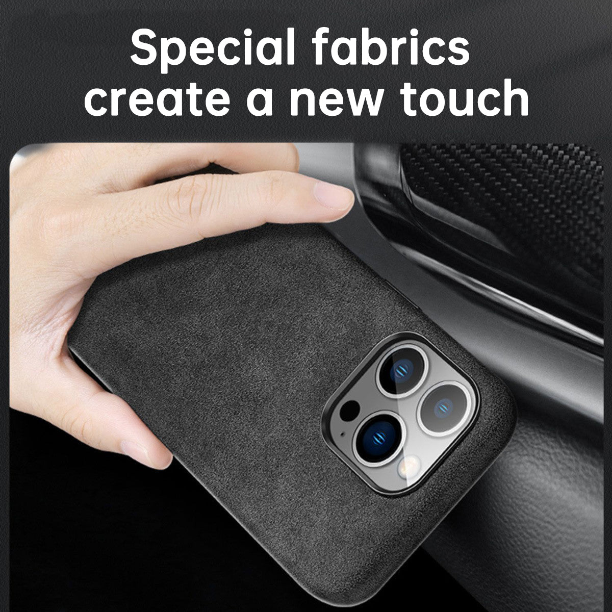 Italian Alcantara Case for iPhone 15 Pro Max Business Leather Phone Back Cover for iPhone 13 Pro Max Magnets