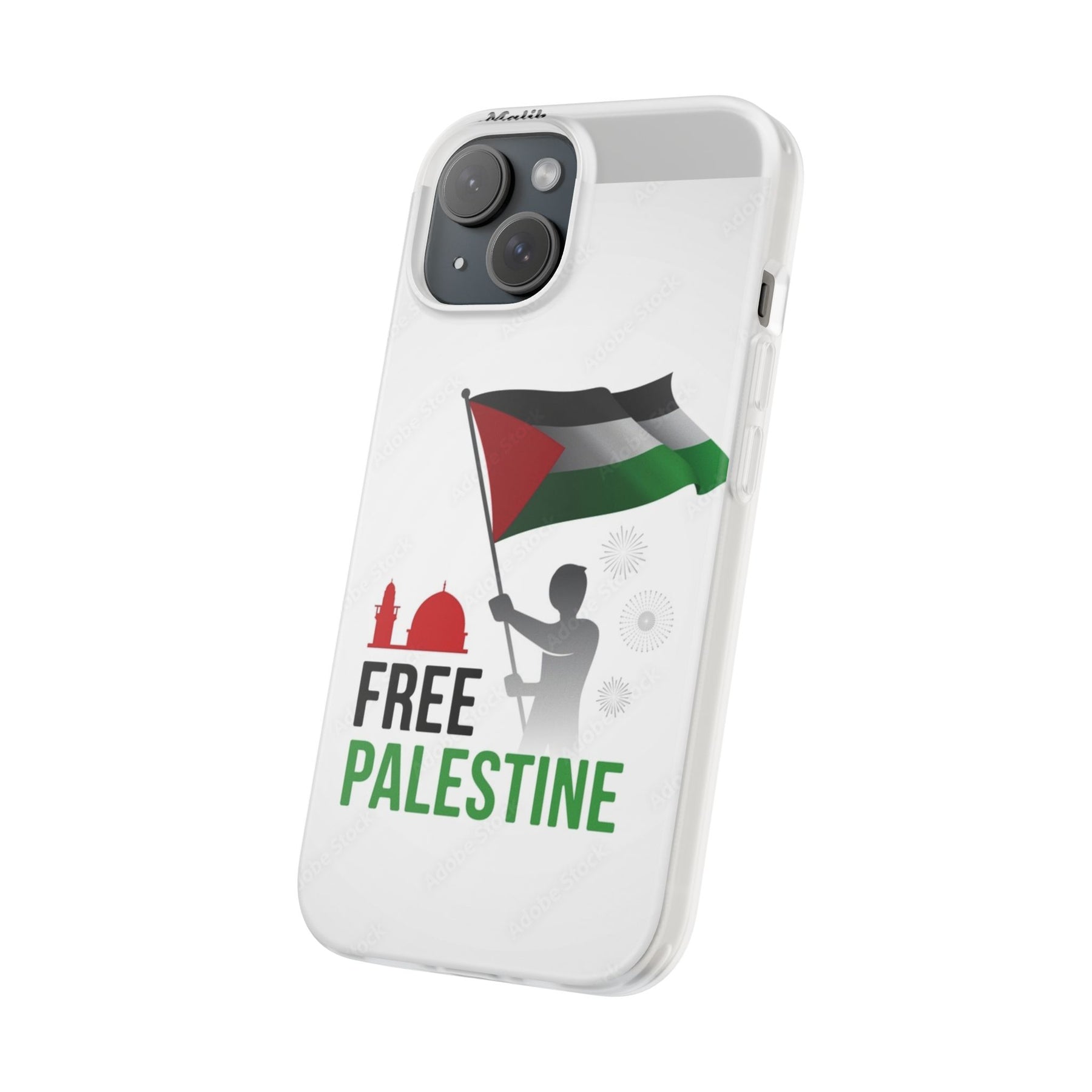 Free Palestine Specially Designed for iPhone 15 Protective Case-Silicone Protection  Mobile Phone Case