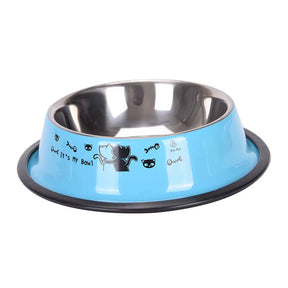 15Cm Pet Stainless Steel Bowls Non-Slip Anti-Fall Durable Cat Dogs Feeding Bowl Puppy Drink Water Feeder Pets Outdoor Food Dish