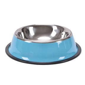 15Cm Pet Stainless Steel Bowls Non-Slip Anti-Fall Durable Cat Dogs Feeding Bowl Puppy Drink Water Feeder Pets Outdoor Food Dish