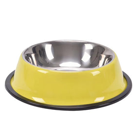 15Cm Pet Stainless Steel Bowls Non-Slip Anti-Fall Durable Cat Dogs Feeding Bowl Puppy Drink Water Feeder Pets Outdoor Food Dish