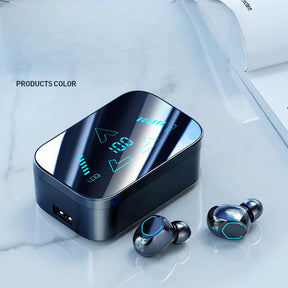 Auricolari Bluetooth M48 con batteria a lunga durata, elevata capacità della batteria, schermo digitale in-ear, auricolari ricaricabili 5.3