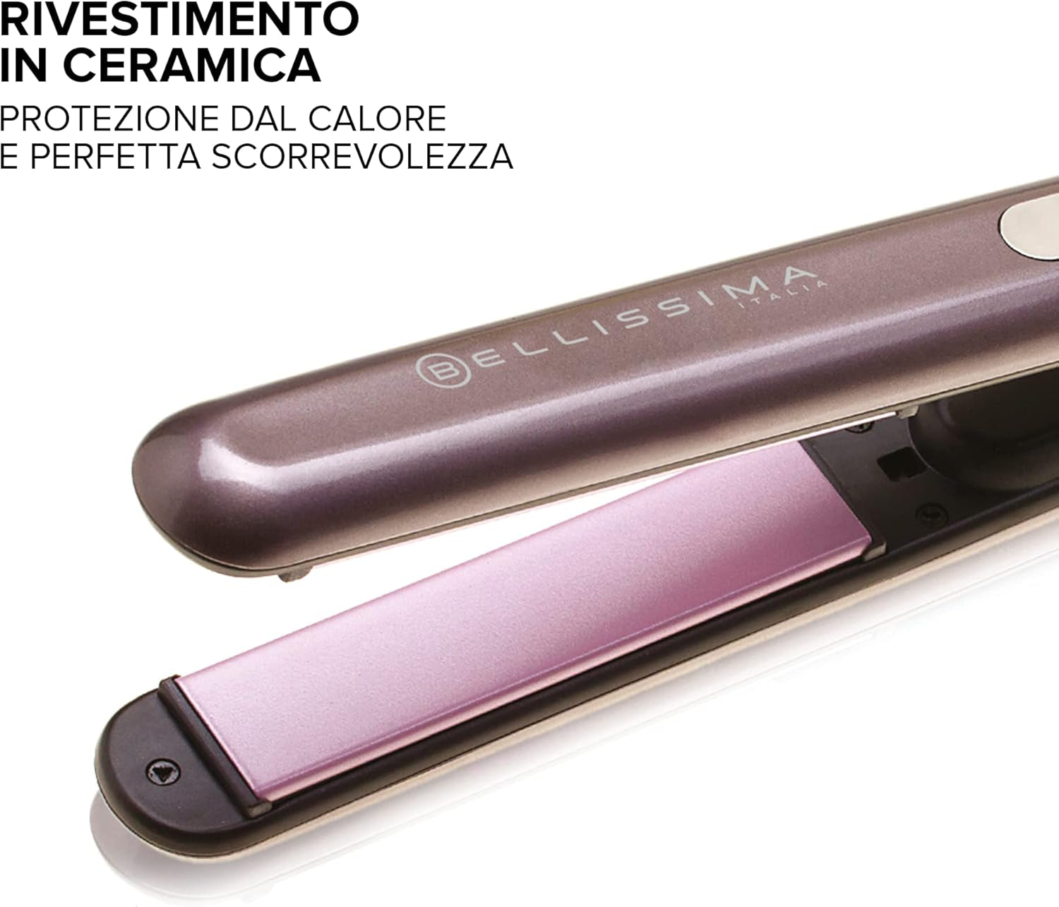 Imetec Creativity B9 300 Piastra per Capelli, Styling Liscio O Mosso, Rivestimento in Ceramica, Regolazione Temperatura Da 150°C a 230°C, Sistema Riscaldamento Rapido