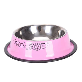 15Cm Pet Stainless Steel Bowls Non-Slip Anti-Fall Durable Cat Dogs Feeding Bowl Puppy Drink Water Feeder Pets Outdoor Food Dish