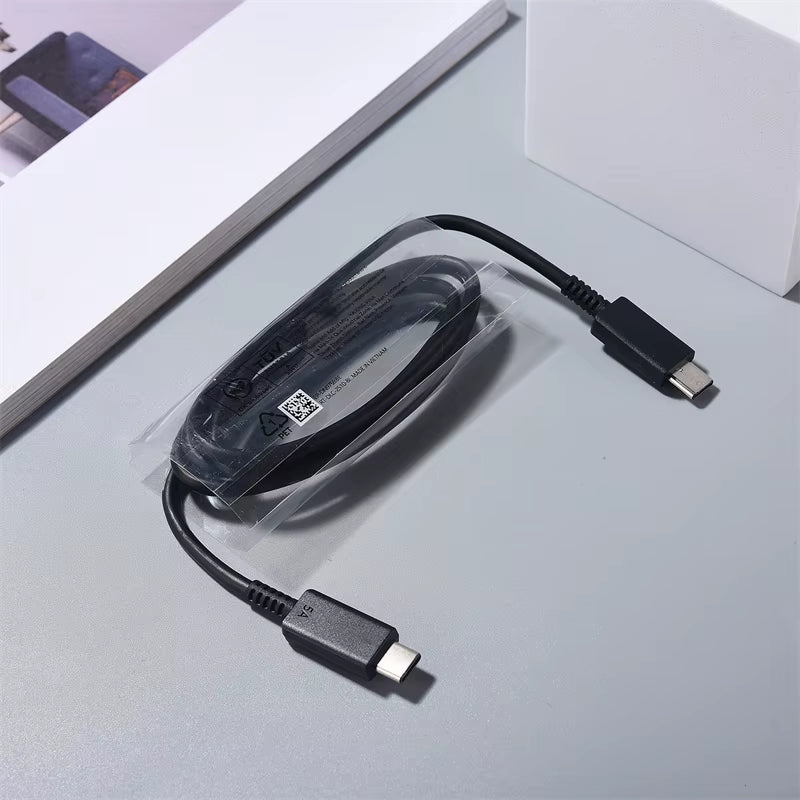 45W Super Fast Charger for Galaxy S24 Z Flip Fold 5 4 3 2 S24 S23 S22 Note20 Ultra plus A55 5A USB C to USB C PD Cable