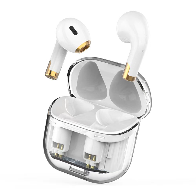 Transparent bin 5.3TWS Bluetooth headset APRO11 true wireless sports game headset call noise reduction