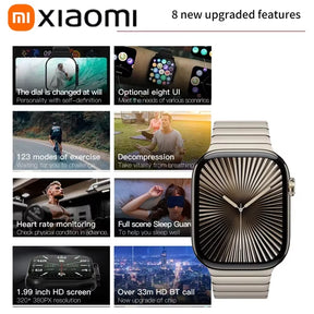 Xiaomi C10 Pro Smart Watch New NFC Waterproof Men Women GPS Track Bluetooth Call BT Music Games Wireless Charging Smartwatch