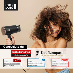 Phon Capelli Asciugacapelli Ionico 2100W - Anti-Spliss Con Modalità Aria Fredda | Travel Hair Dryer Asciuga Capelli | Phono Phone Fon Capelli Phon Ionico Asciugacapelli Professionali