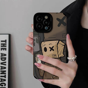 Suitable for social anxiety cardboard boxes iPhone 11 Apple 14 13 all inclusive 15PRO phone case 12 drop resistant 7P