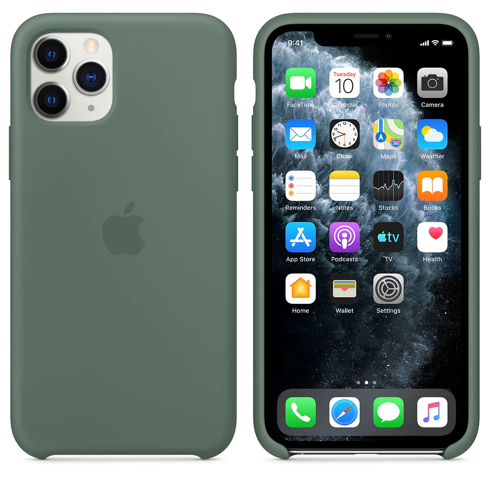 Liquid Silicone Mobile Phone Case All-Inclusive For Apple iPhone 13promax Protective Cover iPhone12 Anti-Fall 11promax Green