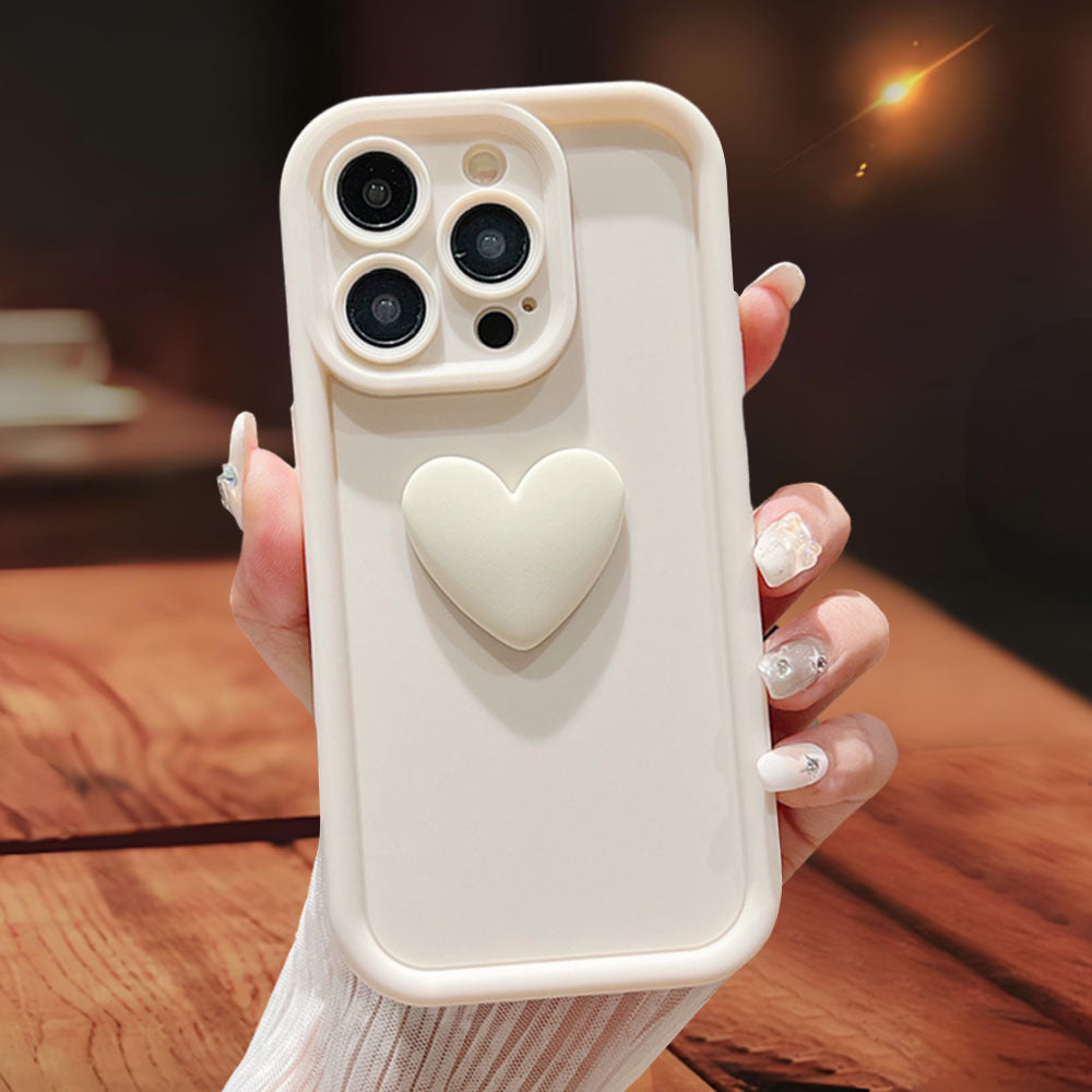 3D Love Suitable for Apple 15 Phone Protective Case Skin friendly Matte iPhone 14 ProMax Lens All Inclusive 16