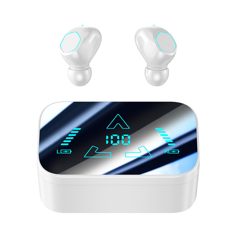 Auricolari Bluetooth M48 con batteria a lunga durata, elevata capacità della batteria, schermo digitale in-ear, auricolari ricaricabili 5.3