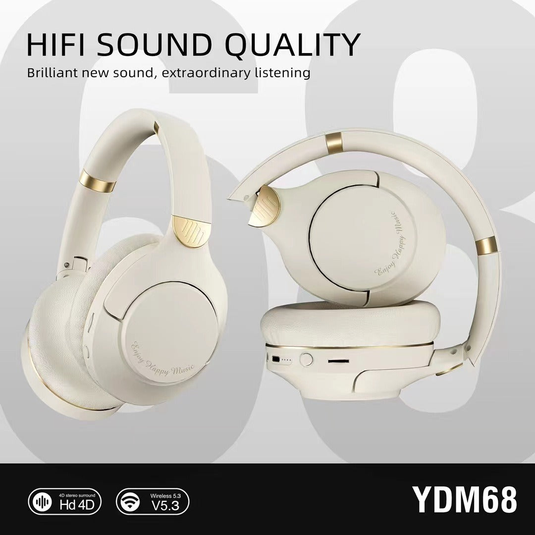 YDM68 new wireless Bluetooth headset with heavy bass gaming headset