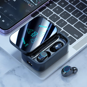 Auricolari Bluetooth M48 con batteria a lunga durata, elevata capacità della batteria, schermo digitale in-ear, auricolari ricaricabili 5.3