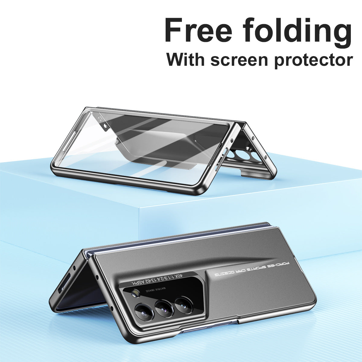 Suitable for Samsung ZFold 6 phone case FOLD5 folding screen protector protective film integrated anti drop case