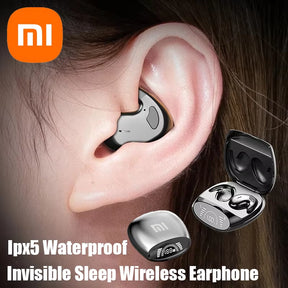 Xiaomi Sleep Invisible Headset Ipx5 Waterproof Wireless Bluetooth Earphone Earbuds with Mic for Phone Bluetooth 5.3 Headphones